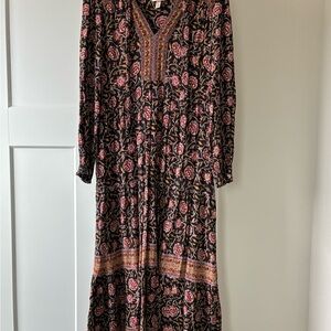 Fall Floral Longsleeve Maxi Dress